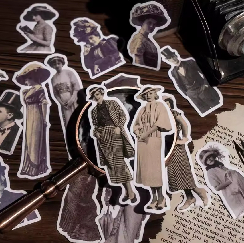 Victorian Characters Sticker 