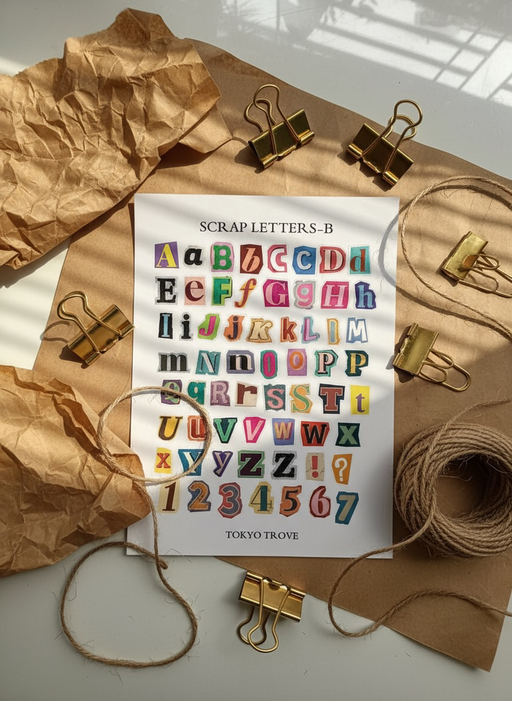 Scrap Letter Stickers
