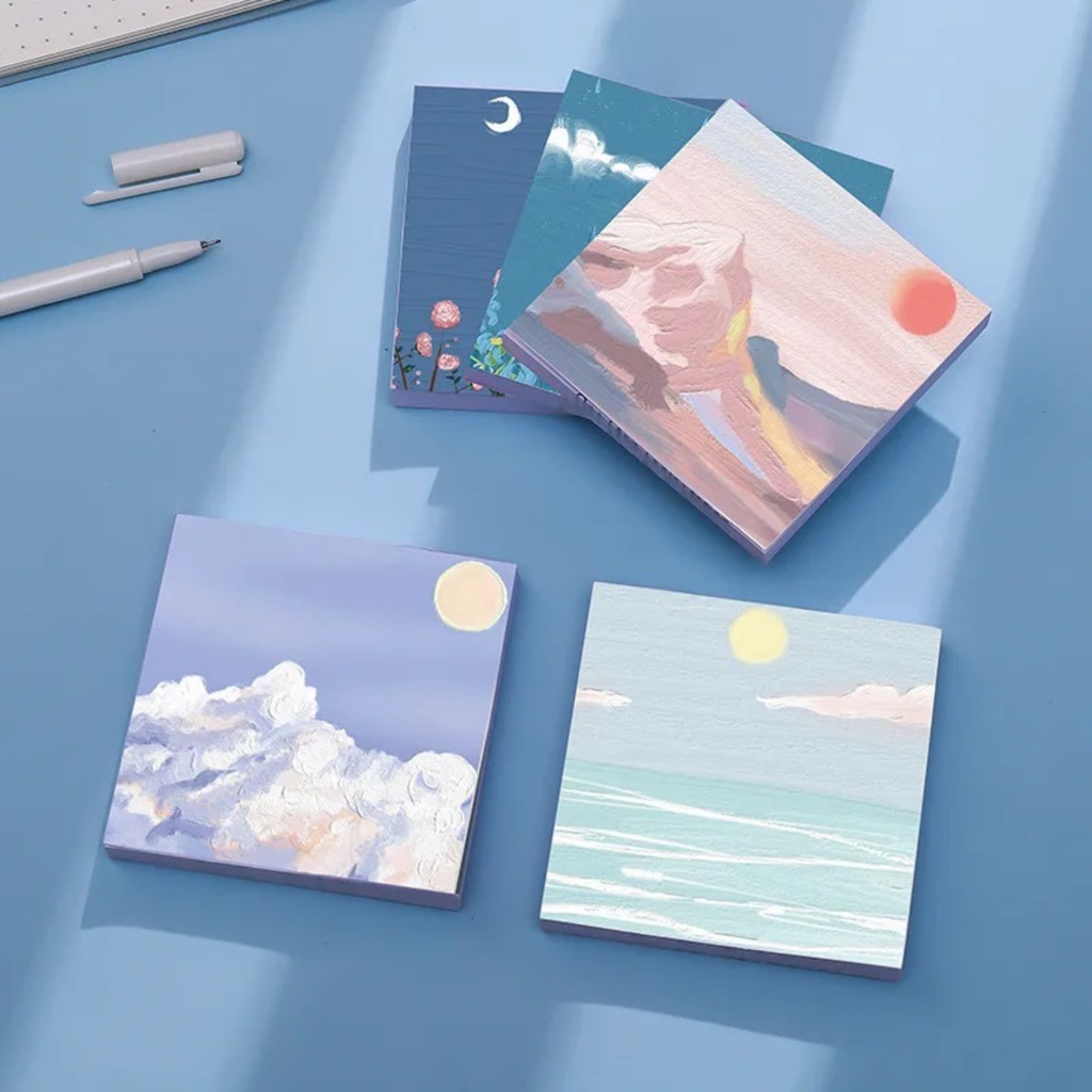Oil Painting Pattern Sticky Notes 