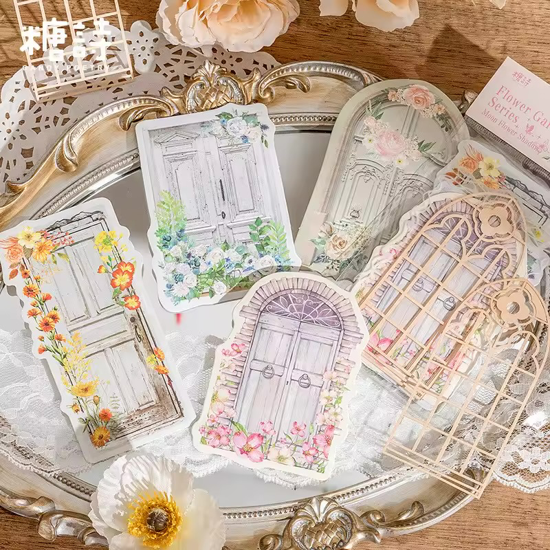 Flower Door Decor Sticker