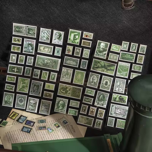 Vintage Postage Stamp Sticker Pack